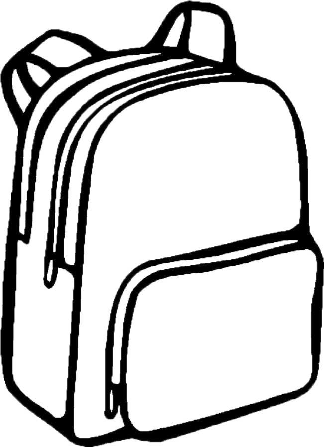 Coloring Book Backpack Bag School Drawing - School Bag Drawing (950x950)