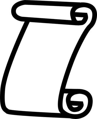 Scroll Icon - Paper Scroll Icon (408x500)
