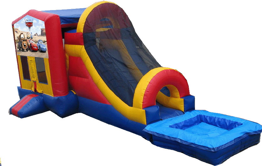 Double Water Slide - Inflatable (857x563)