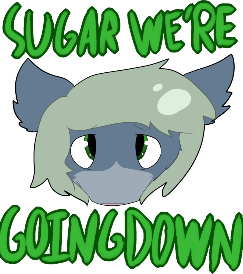 Sugar We're Going Down By - Cartoon (842x950)