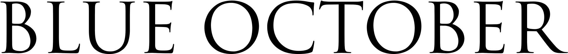 Open - Blue October Band Logo (11597x1665)
