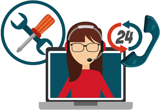 Technical - Telephone Support Animated (549x554)
