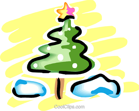 Clip Art - Christmas Tree (480x382)