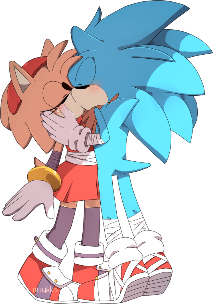 Kiss Under A Shadow - Sonic Sai Paint Tool (747x1068)