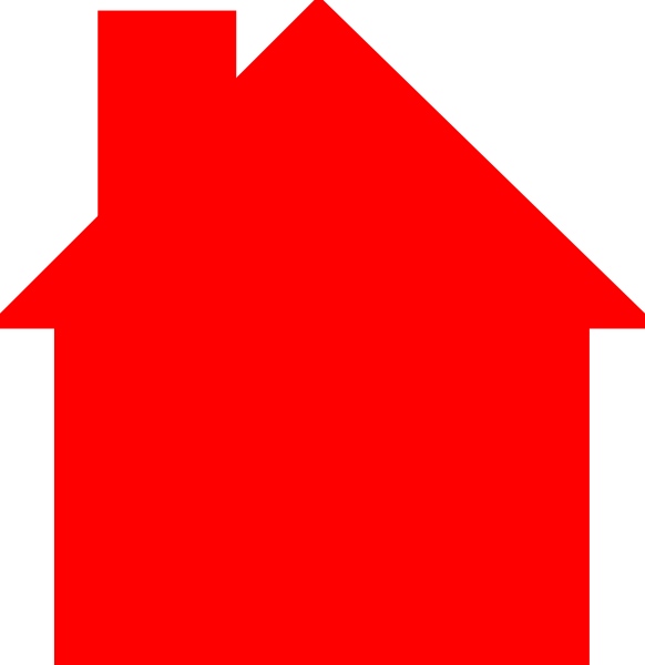 House Logo Red Png (582x600)