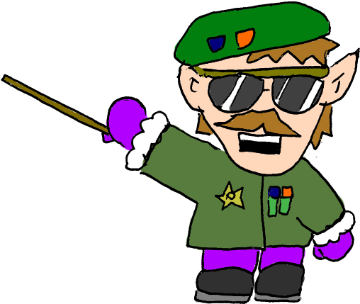 Clear And Present Reindeer - Cartoon (628x514)