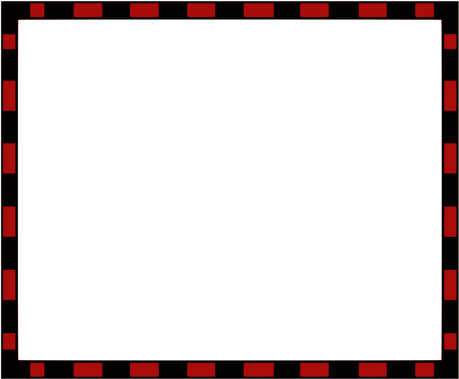 Border Redblack4x3 - - Clip Art (958x958)