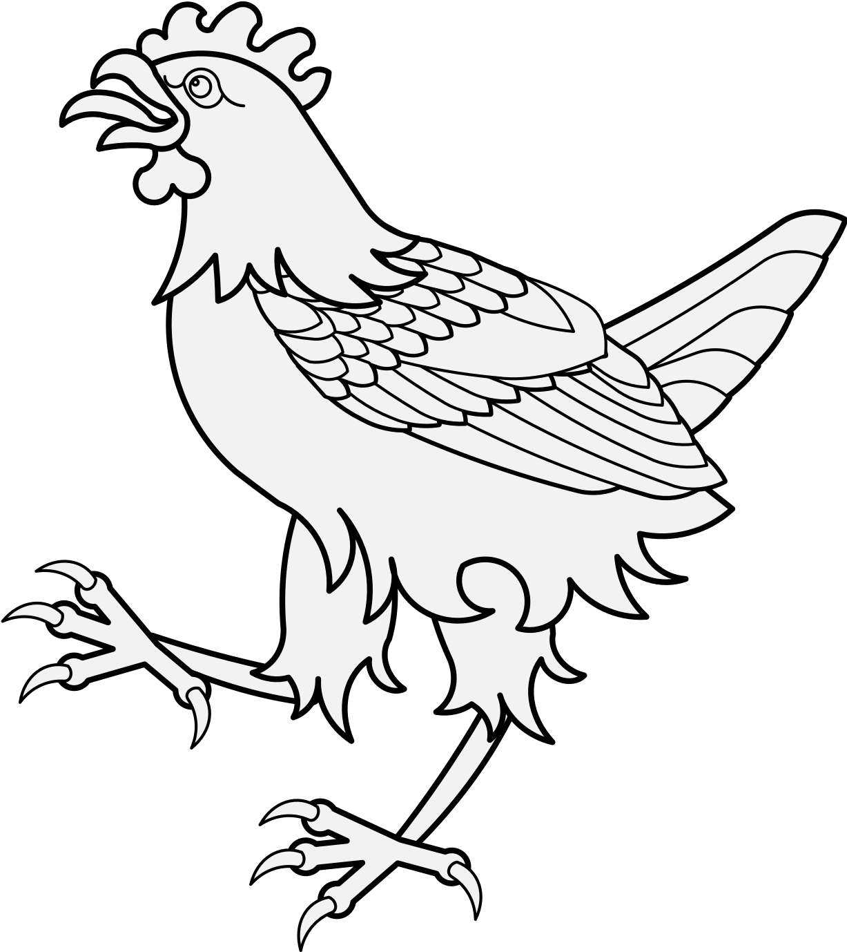 Cock - Chicken (1228x1396)