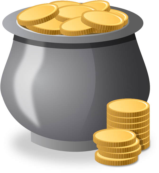 Money Pot Clipart (747x800)
