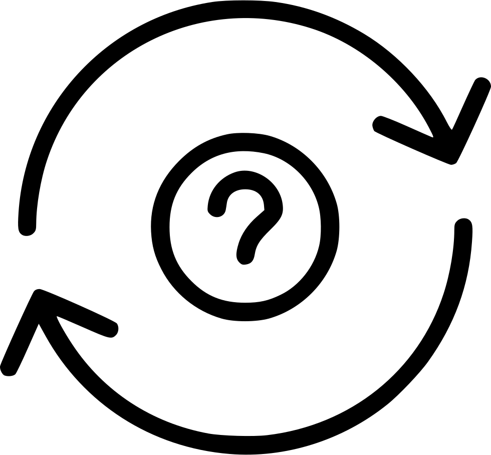 Circle Repeat Question Mark Comments - Download (980x908)