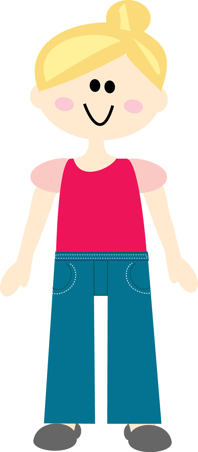 Say Hello - Clip Art (690x1574)