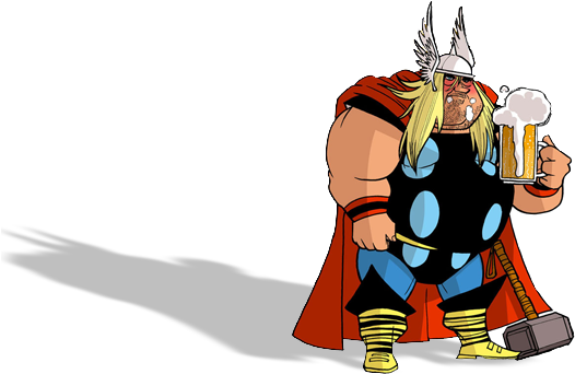Web Design/development - Thor - Thor Cartoon Funny (530x400)