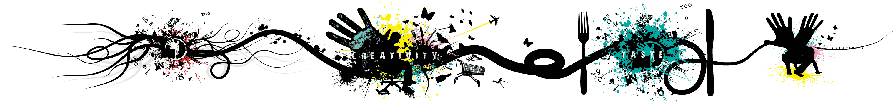 Toopix Creativity - Webdesign - Illustration (3072x348)
