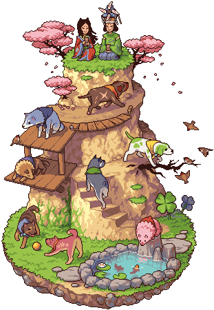 Canine Warriors Outing - Cartoon (320x460)