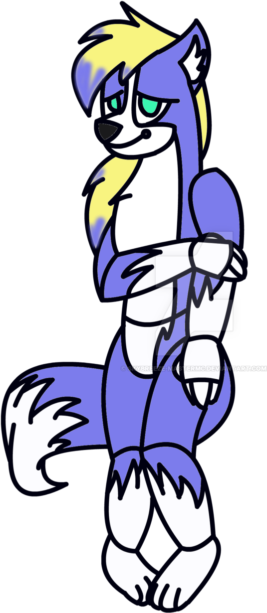 Skyla The Wolf By Skybreeze-mastermc - Cartoon (1024x1317)