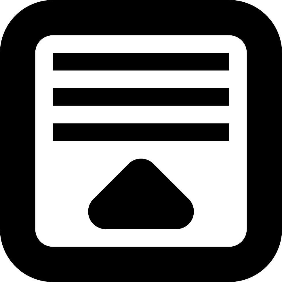 Menu Pull Up Comments - Icono De Lista Desplegable (980x980)
