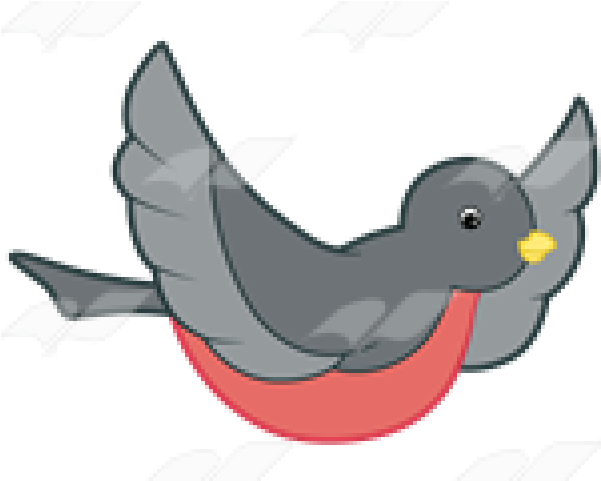 Robin Clipart Flying - Clip Art (640x480)