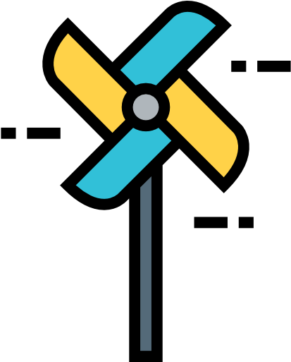 Misc Clipart Clean Toy - Pinwheel (512x512)