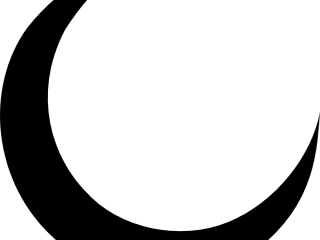 Crescent Clipart Half Moon - Moon (640x480)