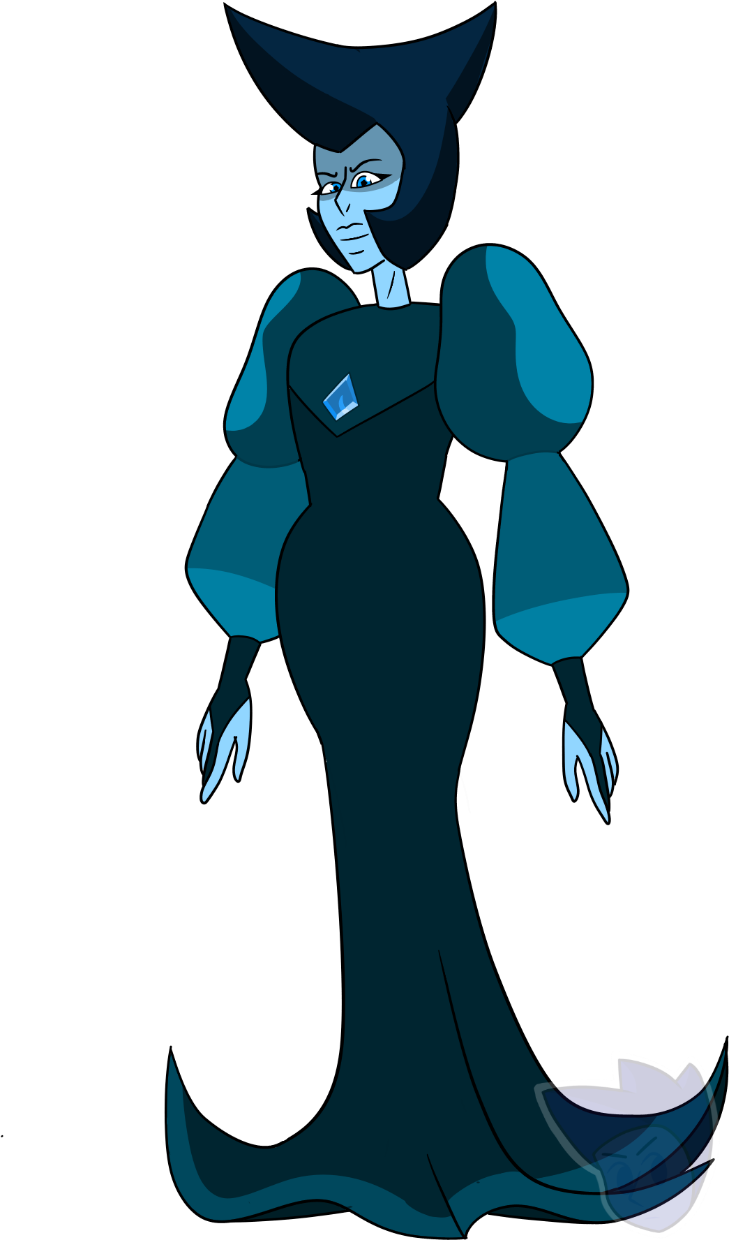 “big Remake Blue Moon Diamond ” - Cartoon (1267x1920)
