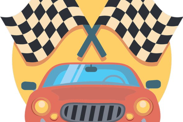Four Cars Complete Race Without A Human Driver Https - Race Car Clip Art (590x394)