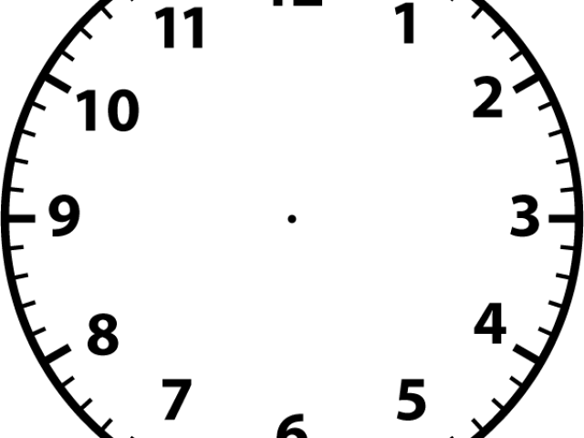 Blank Clock Face - Blank Analog Clock Face (640x480)