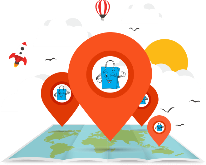 Business Locations - Location Map Poster (660x528)