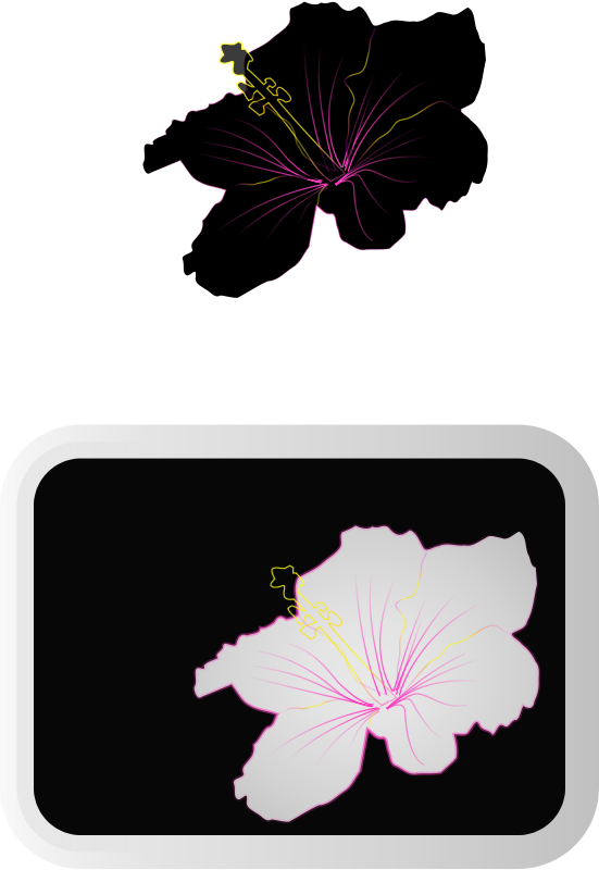 Hibiscus Clip Art (551x800)