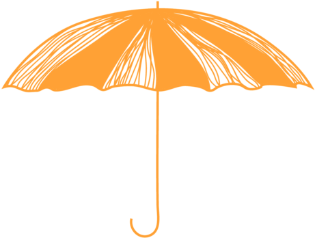Orange Umbrellas - Umbrella (500x500)