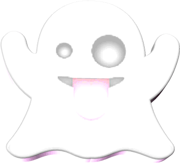 Moving Clipart Ghost - Gif (371x351)