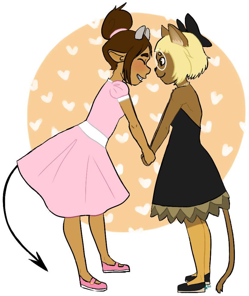 Simone And Julie - Illustration (877x1000)
