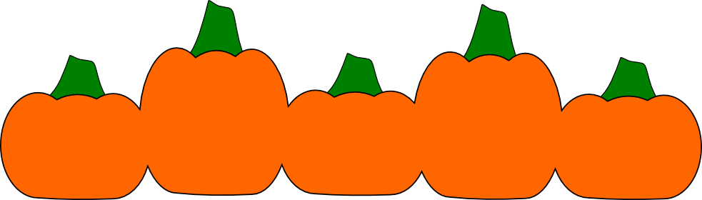 -pumpkin Border - Pumpkin Border (983x280)