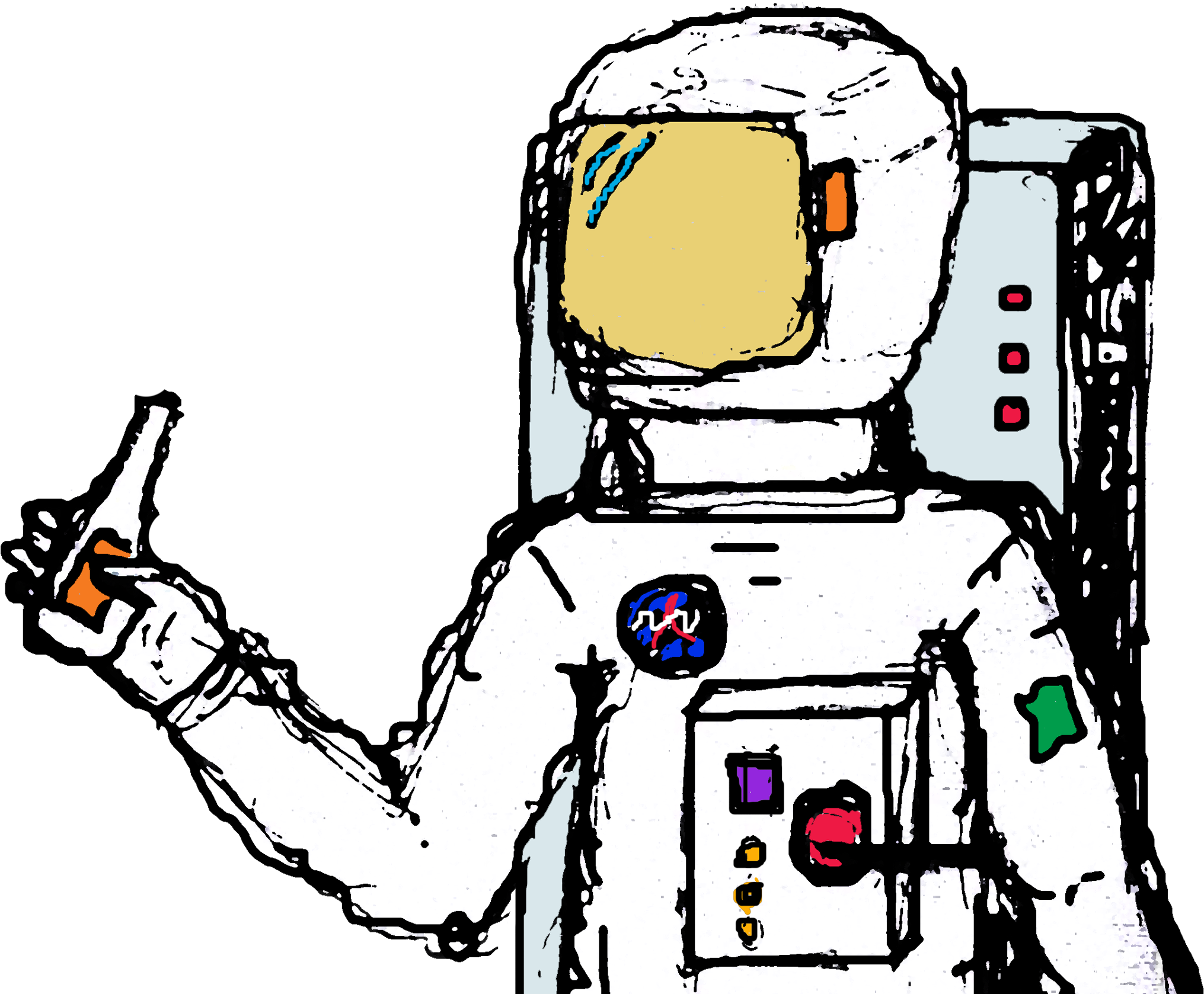 Space In Your Face - Astronaut (2308x1984)