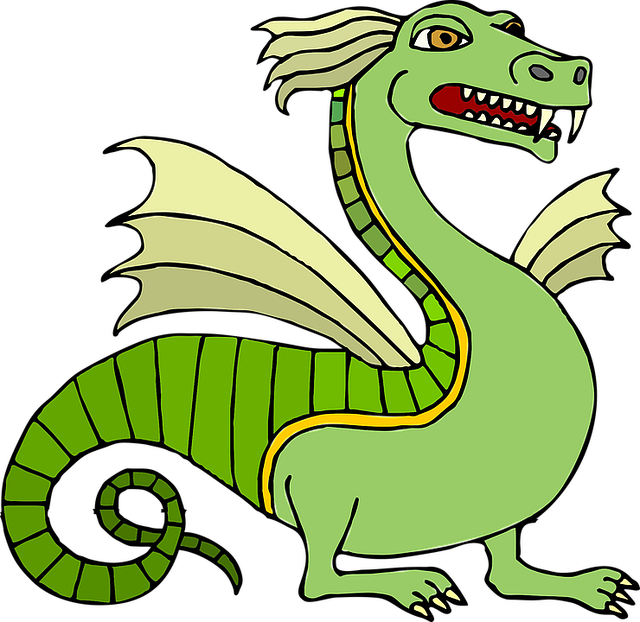 Scary Dragon Clipart (640x622)