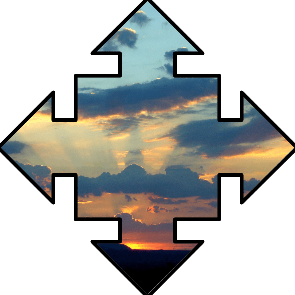 Quadarrowsunset - Sign (960x960)