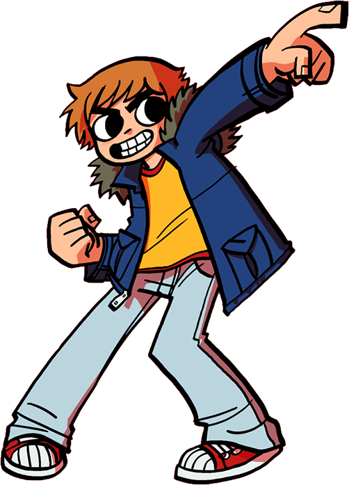 Pilgrim Boy Clipart - Scott Pilgrim Comic Characters (502x697)
