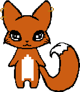 Cute Fox - Pixel (400x400)