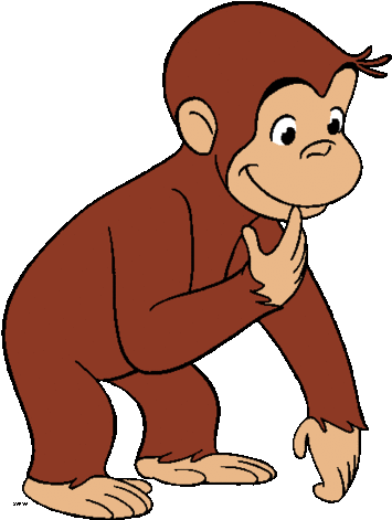 Curious George - Monkey Clipart (361x480)