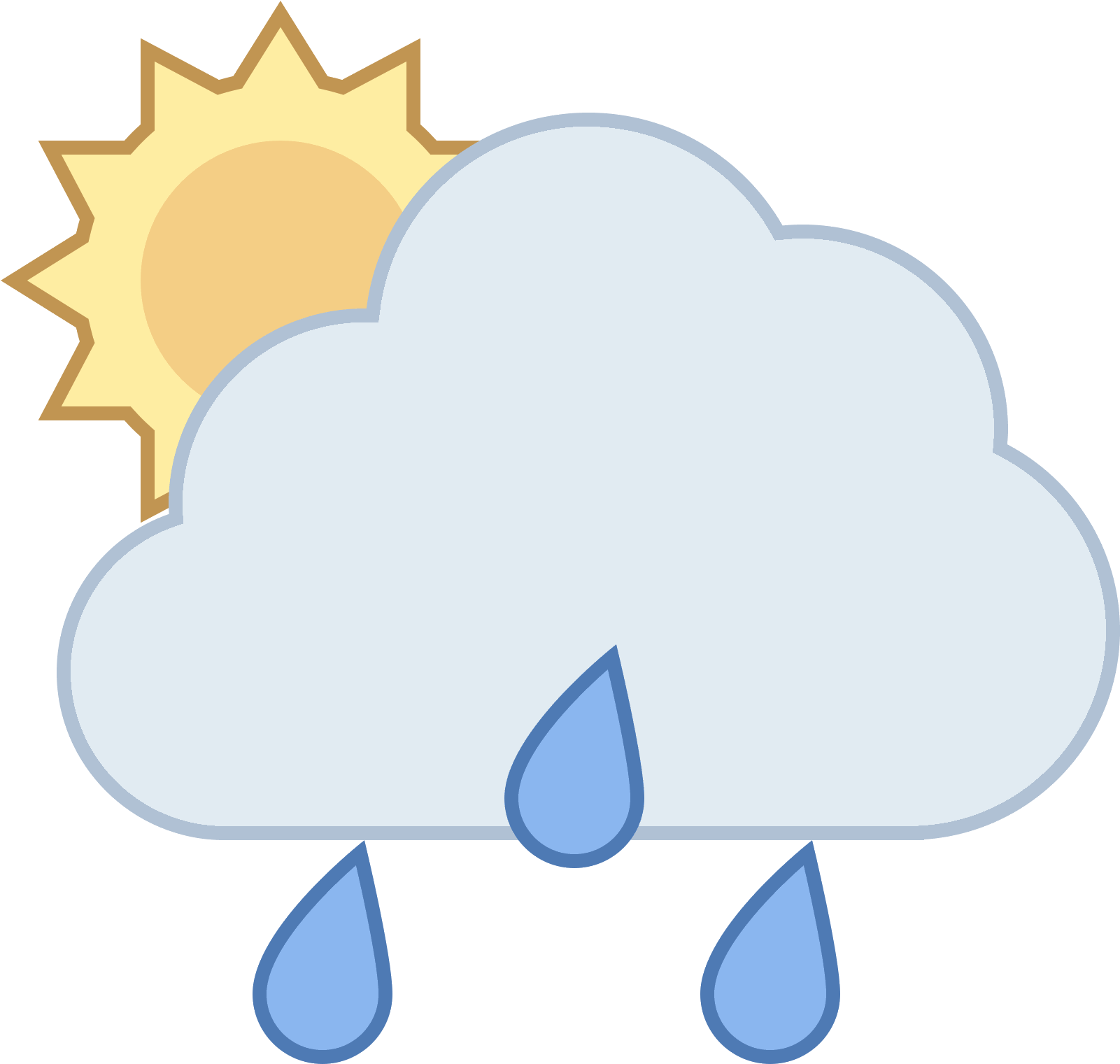 Rain Cloud Icon - Icon (1600x1600)