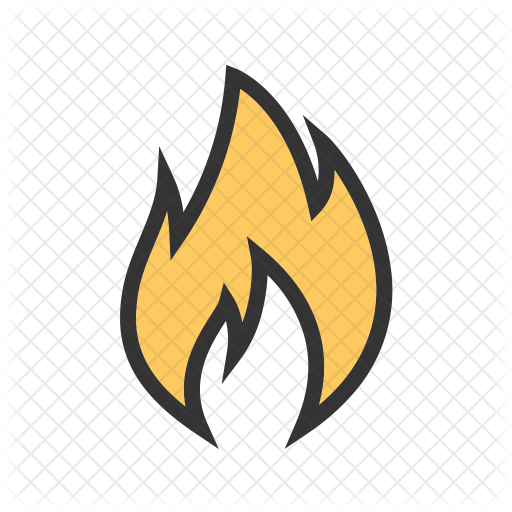 Flame Icon - Emblem (512x512)