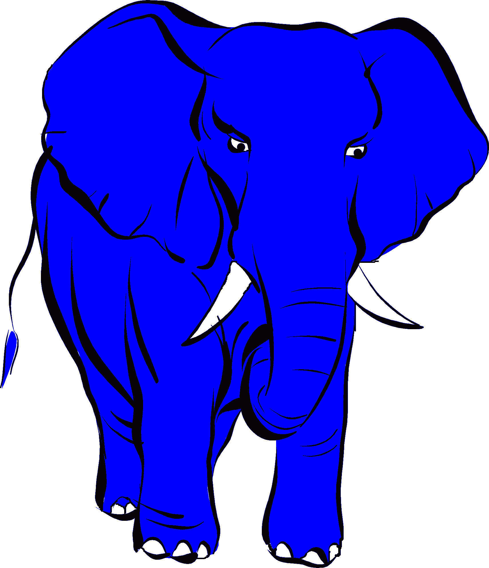 Blue Elefant Logo Full Size - Grey (1709x1986)