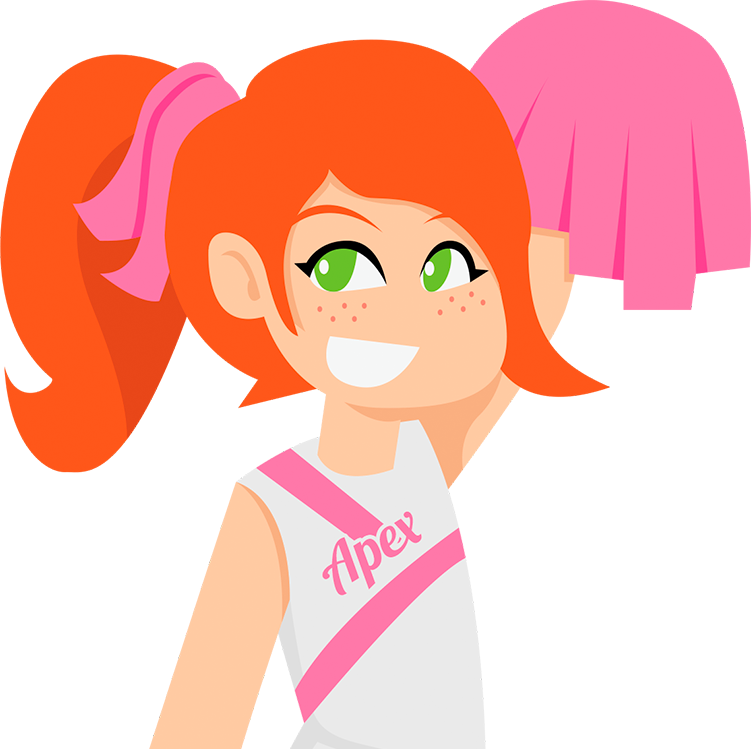 Cheerleading Party - Cartoon (751x749)