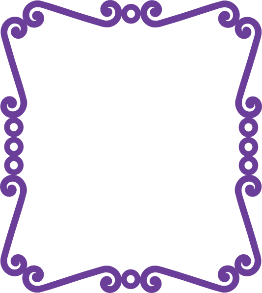 Purple Border Clip Art (534x598)