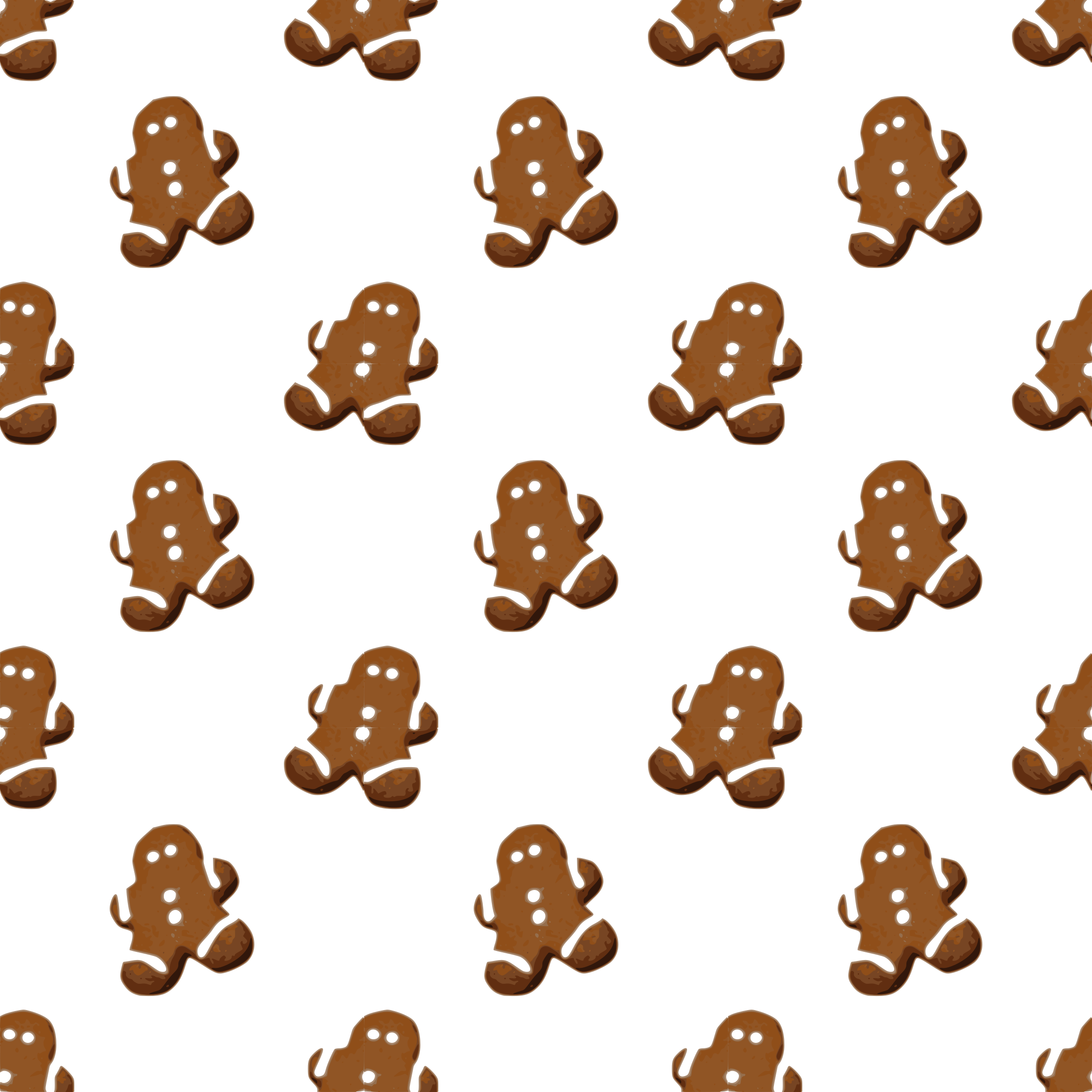 Gingerbread-seamless Pattern - 로고 패턴 (2400x2400)