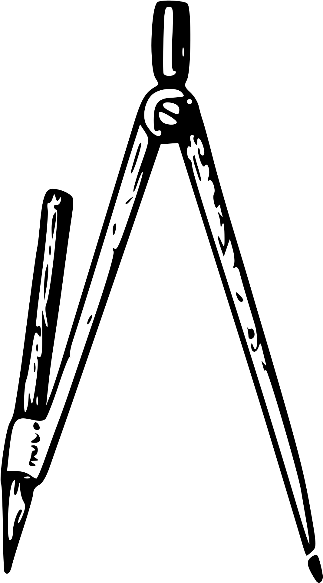 Big Image - Drawing Compass Clipart (1544x2400)