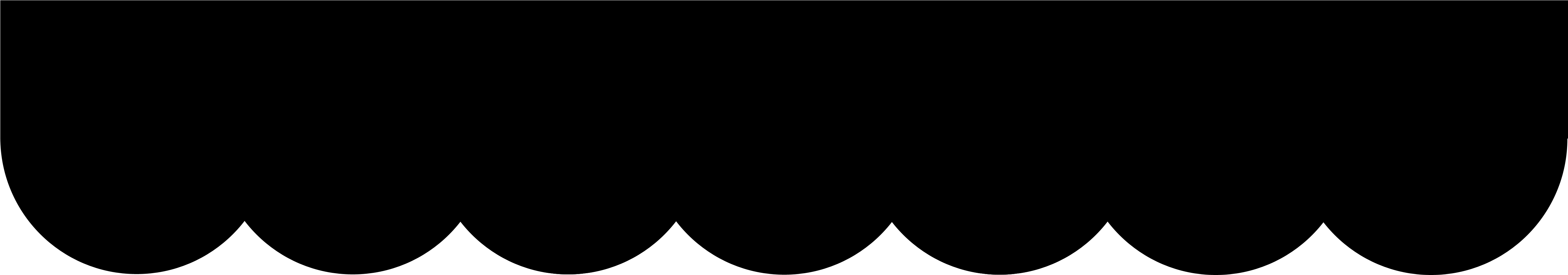 Scalloped Edge Border Template - Circle (5400x1200)