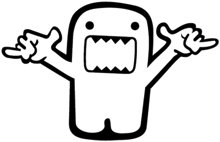 Domo Kun Sticker (800x800)