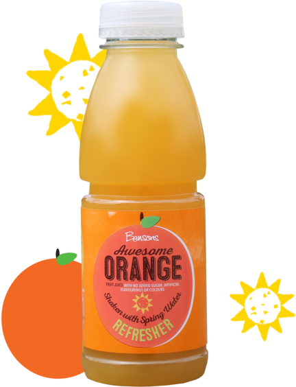 Orange And Apple - Orange Drink (579x639)