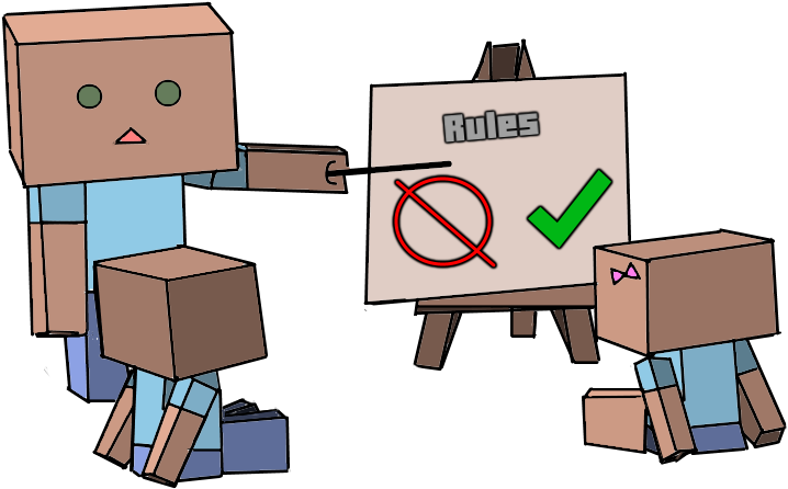 Minecraft Box Danbo Rules By Annahstas - Cartoon (747x456)