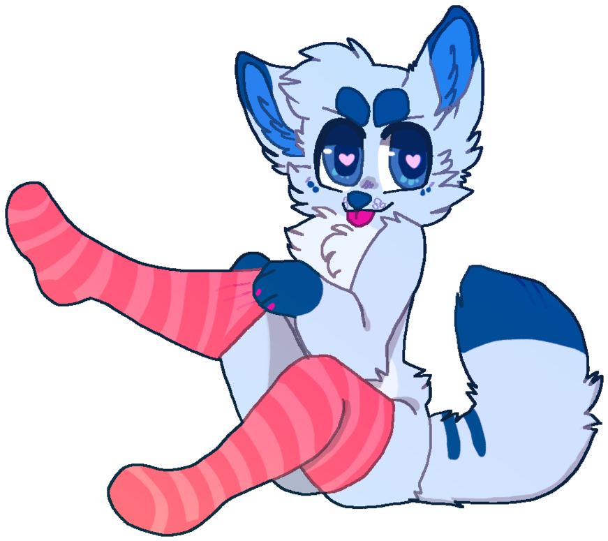 Pink Socks [ych Com - Cartoon (942x848)